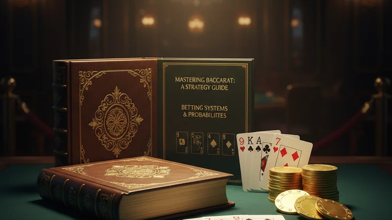 Open book with baccarat cards and golden chips on green casino felt — How to Play Live Baccarat guide